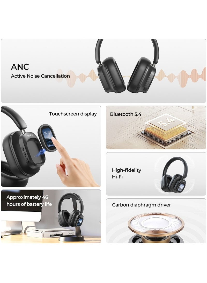 MINISO G90 Headset with Screen ANC Noise Reduction 5.4 Wireless Earbud HiFi Stereo Subwoofer Headset - Image 5